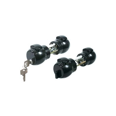 Bouton Presser et Ouvrir avec Clé Noire 13Ne - couleur noire art.13NE