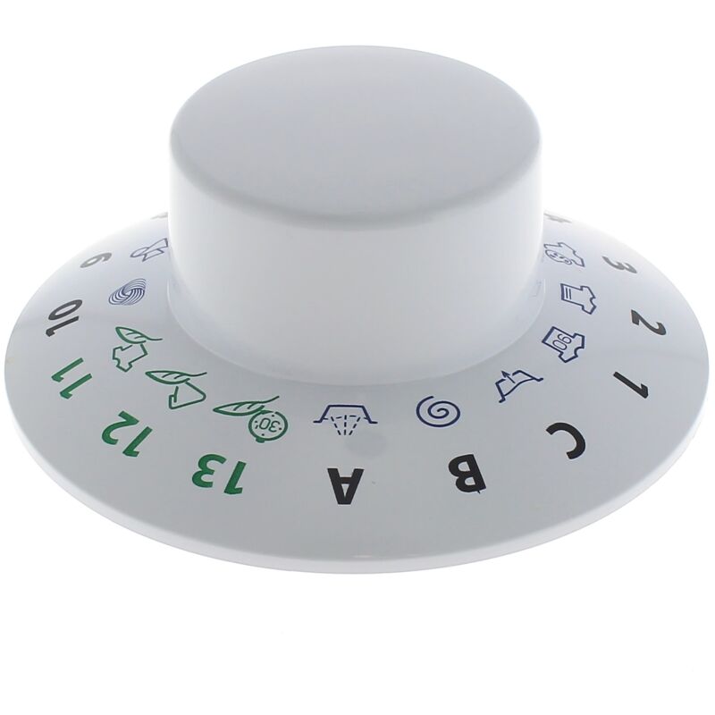 ARISTON GROUP Bouton programmateur blanc pour Lave-linge Ariston