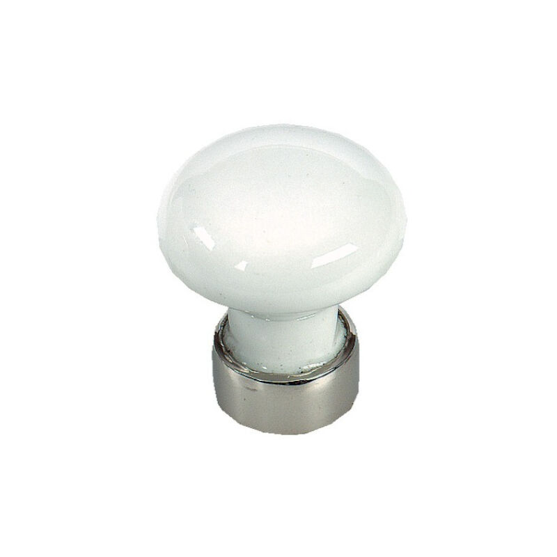 Bouton de tiroir diamètre 30mm nickelé MERIGOUS LIMOGES V526111100
