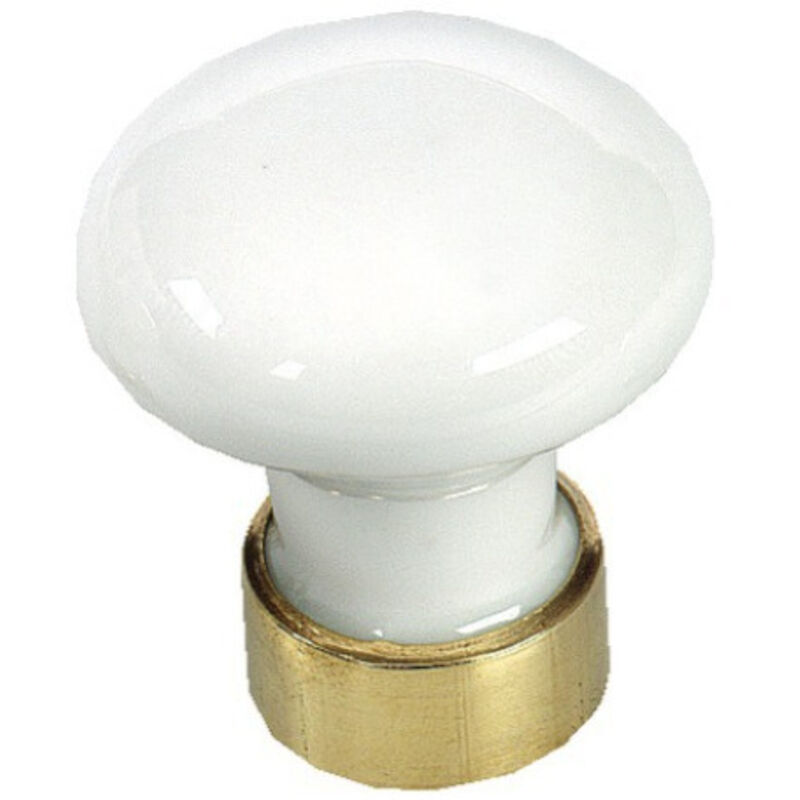 Merigous - Bouton de tiroir diamètre 35mm porcelaine laiton limoges - V527011100