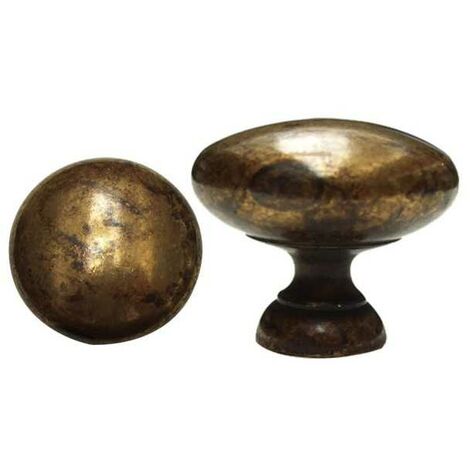 Bouton rond en laiton ancien 32 6558 Ms