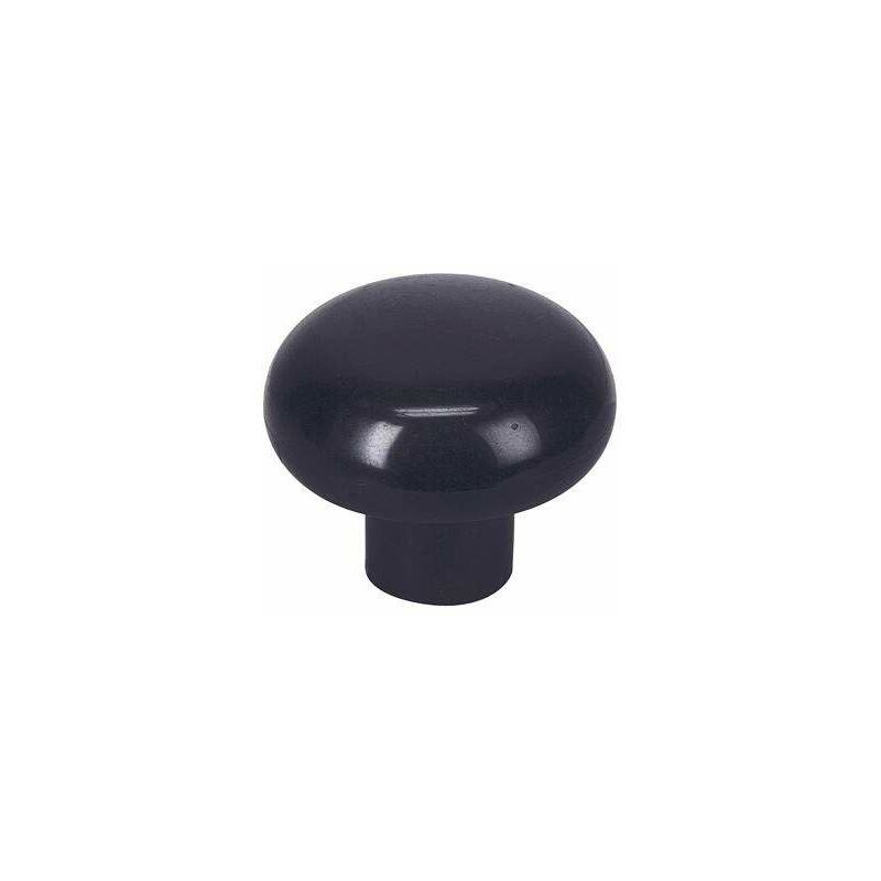 Image of Manopola rotonda in plastica nera, D.35mm, H.26mm, 1 pezzo con viti. Cime