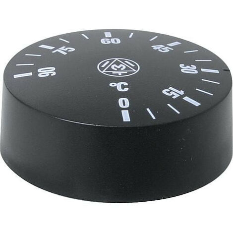 bouton rotatif avec echelle 0-90°C