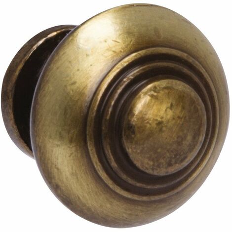 Bouton rustique ø 30/19 x h 29 mm bronze 1 pce(s)