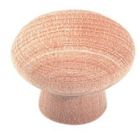 Bouton simple diamètre 25 mm bois brut CADAP 6525 1S