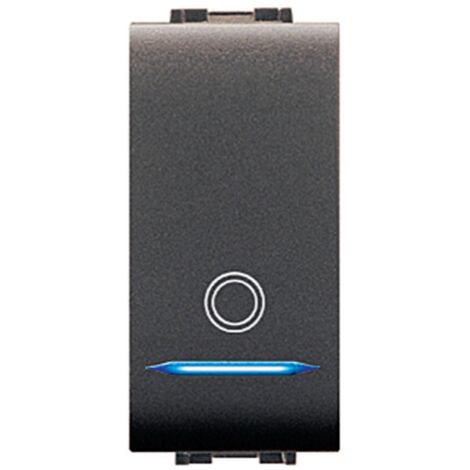 Bouton unipolaire A lectrocanaux Mylife Art 4018 avec LED compatible Btcino