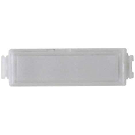 Bouton unique pour bouton-poussoir – Étiquette personnalisable – Protection en polycarbonate résistant aux UV – Dimensions 20x60x14 mm