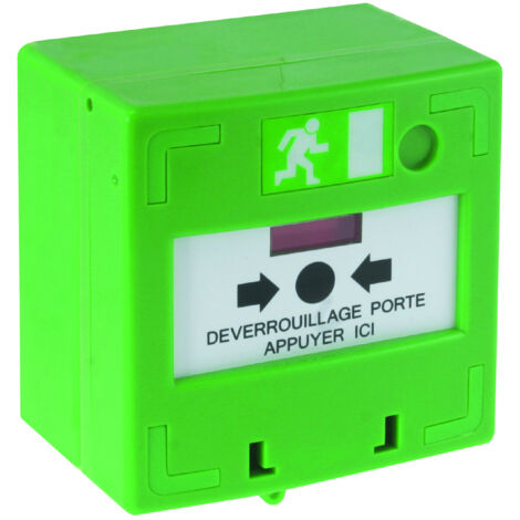 Bouton vert déclencheur, déverrouillage des issues contrôlées par lecteur - AIPHONE BDV