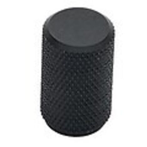Bouton zamak Quilt - noir mat Ø 18 - METAKOR