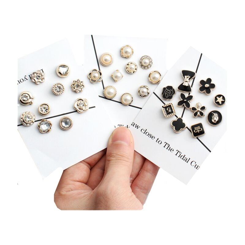 Fei Yu - Boutons de broche, épingles à broche, lot de 30, multicolore, modèle 1