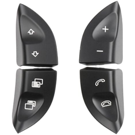 Boutons de commande au volant gauche et droit pour Mercedes Classe S W220 (1998-2005) et W215 (1999-2006), noir-AquaForge
