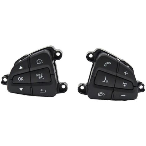 Boutons de commande multifonctions au volant compatibles avec Mercedes Classe C GLC W205 A0999050200 A0999050300 Noir - Parfait-AquaForge