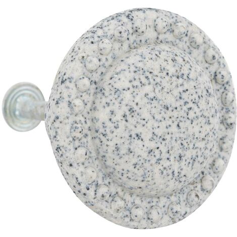 Boutons de meuble x2 Cassidy en céramique & métal D4cm taupe - Atmosphera créateur d'intérieur