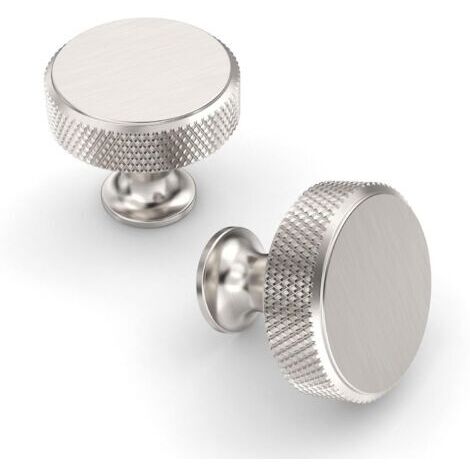 Boutons de meubles à motifs - adaptés à différents styles de meubles, armoires, caves à vin, etc. - Lot de 10, argentés