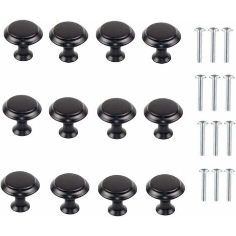 Boutons de Porte de Placard,12 Pièces Poignée de Meuble Cuisine Ronde en Forme de Champignon pour cuisine,armoire,placard,tiroir,chambre à coucher,meubles de salle de bains.
