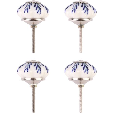 boutons de porte en céramique à motif floral vintage, poignées de porte, tiroirs et placards (7)
