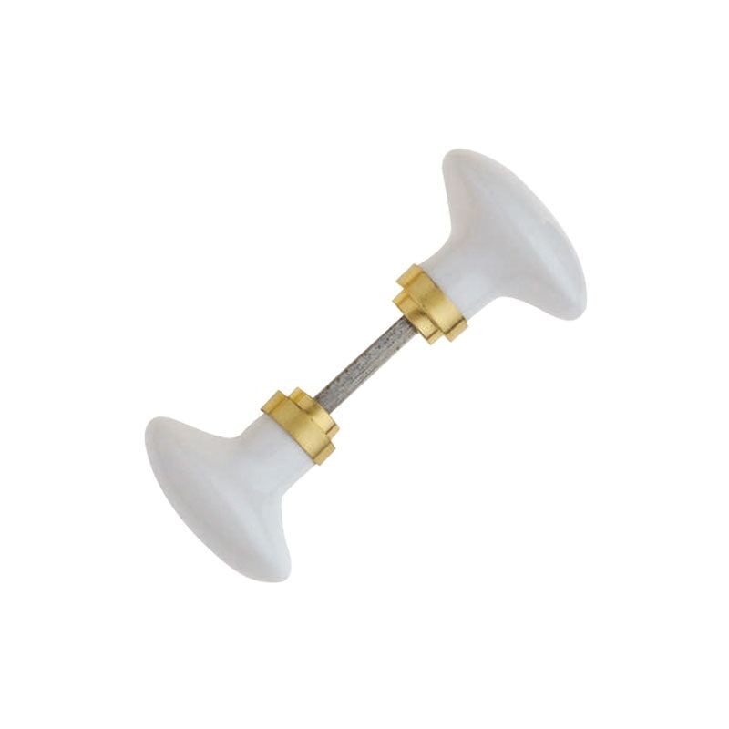 Sofoc - alpertec - Ensemble boutons de porte olive porcelaine blanc