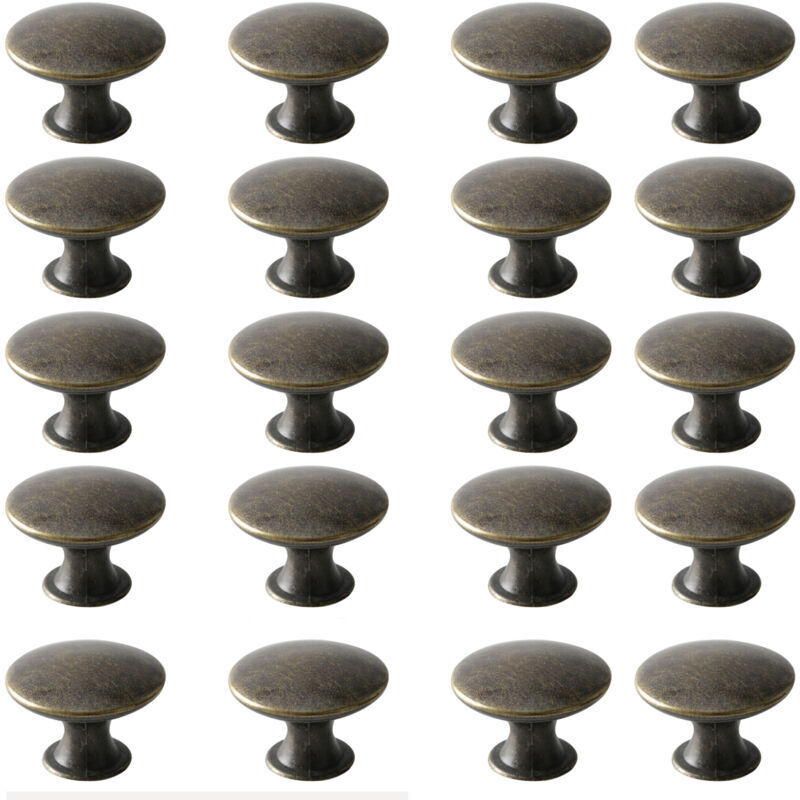 Boutons de Porte,Boutons de Tiroir,Bouton de Meuble, Rond Boutons d'armoire,Boutons de laiton antique, Vintage Chic Poignées, Boutons de Placard pour