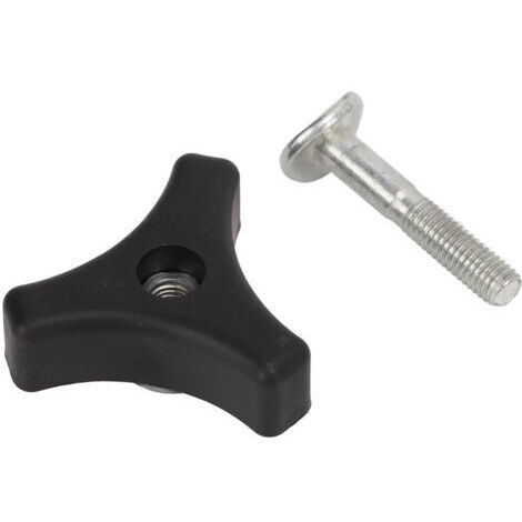Boutons de tondeuse à gazon, bouton de poignée triangulaire de taille standard avec boulon à vis en métal pour coupe-herbe
