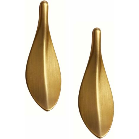 NORCKS Boutons et Poignées de Meubles - Ensemble de 2 Boutons de Meuble Dorés, Rénovation pour Porte Tiroir Meuble Cuisine