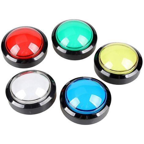 boutons-poussoirs LED de 2,36 pouces pour console de borne d'arcade