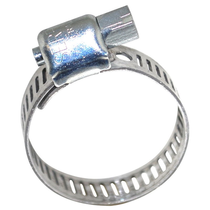 10 colliers bande ajourée inox de serrage, largeur 13, Ømini 32 et maxi 52 - Boutté