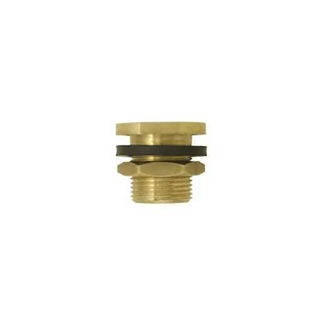 Boutté – Traverse de cuve en laiton – Filetage sortie F 15 x 21 (1/2') – M 20 x 27 (3/4') – Pour installations domestiques étanches