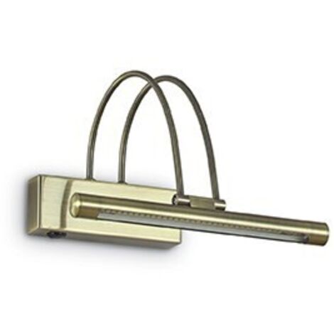 BOW APPLIQUE DA SPECCHIO O QUADRO BRUNITO LED 3000K 3,5W  410 lm CON INTERRUTTORE L.26CM