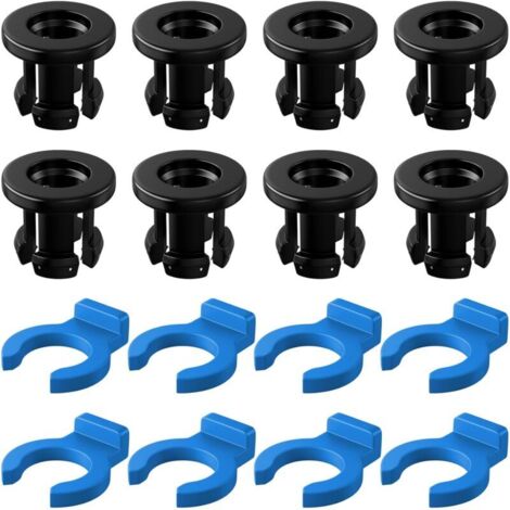 Bowden-Rohrklemmen und 8 Schlauchklemmen für Creality Micro Swiss All-Metal Hot End 3D-Drucker – Schwarz + Blau MUMU