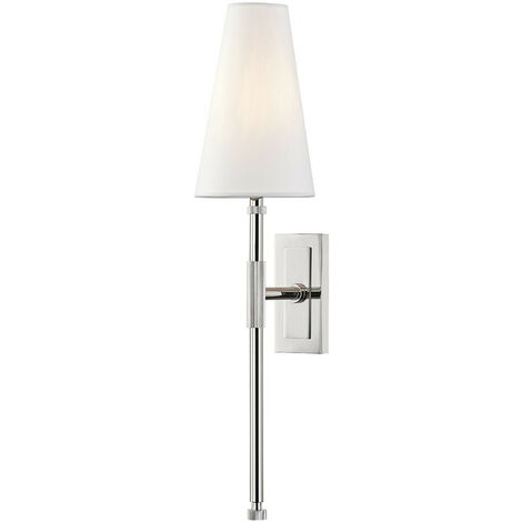 Bowery 1 Luce A Applique Nichel Lucido, Lino