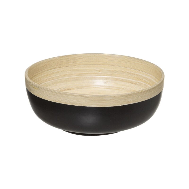 5five Simply Smart - Saladier en bambou 'Modern Color' - Beige/Noir - d 20 cm - Livraison gratuite