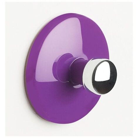 BOWL Gancho de pared para toallas  morado y plateado  Spirella