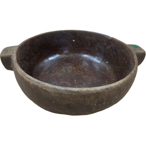 Bowl vintage marrón 36x36x44h cm