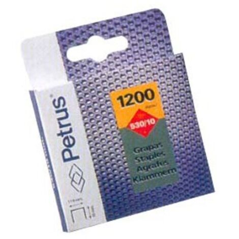 Box 1200 Heftklammern mod. 530/4mm. 77512 Petrus