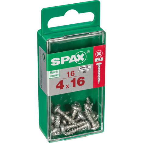 Box 16 Universale Vite A Testa Spax 4X16 Rotonda Pz Wirox 16 Pc