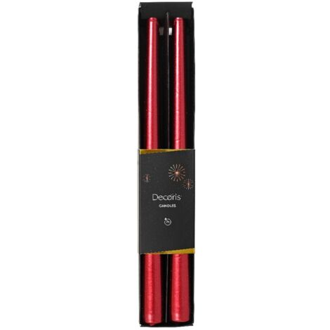 Box 2 Candele rosso H30cm