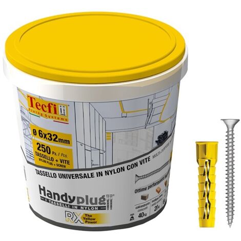 BOX 250 TASSELLI 6 CON VITE + PUNTA OMAGGIO