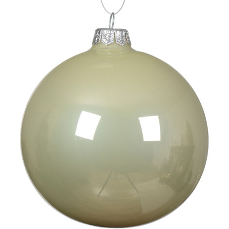 Box 4 Palline Vt Bianco Menta D. 10 cm
