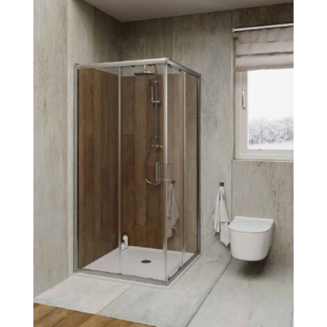 Box Angolo 70X70 Mood Cristallo Trasparente - 8.0