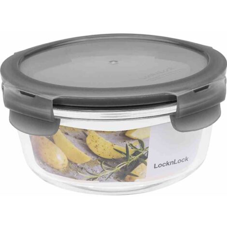 Box "Boroseal" 0,65 l rund Ø 15,5 x 7,5 cm, transparent