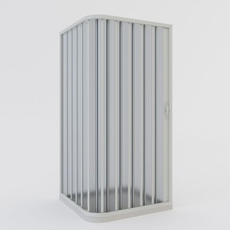 Box cabina doccia a soffietto in pvc cm h 185 con apertura laterale mod. Aster 70x90 cm