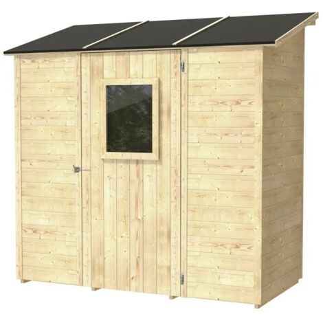 Box capanno Addossato in legno Wonder 207x102  cm