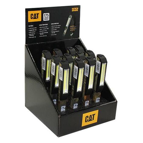 Box da 12 torce tascabili da lavoro magnetica a Led Cat - Caterpillar CT120012
