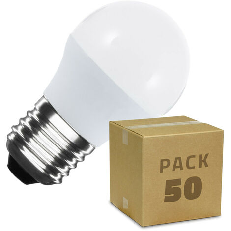 Box da 50 Lampadine LED E27 G45 5W Bianco Naturale