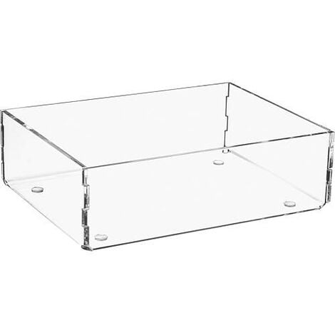 Box de rangement en plexiglas transparent 160x120x50mm