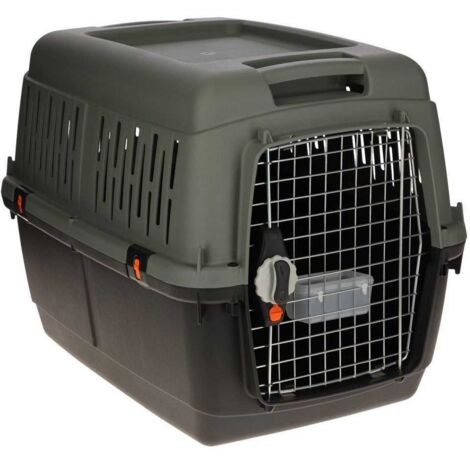 Box de transport - KERBL - Eco - Gris/vert - 81 × 60 × 61,5 cm