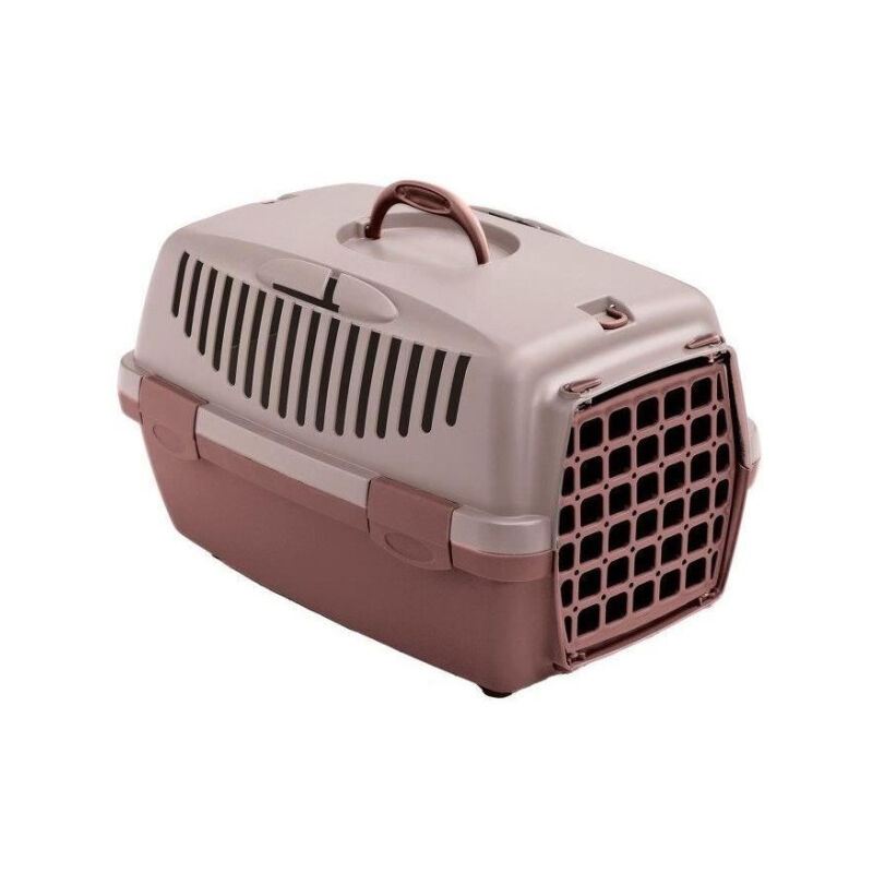 Kerbl - Box de transport pour chien - gulliver 1 - 48 x 32 x 31 cm - Pink / Marron
