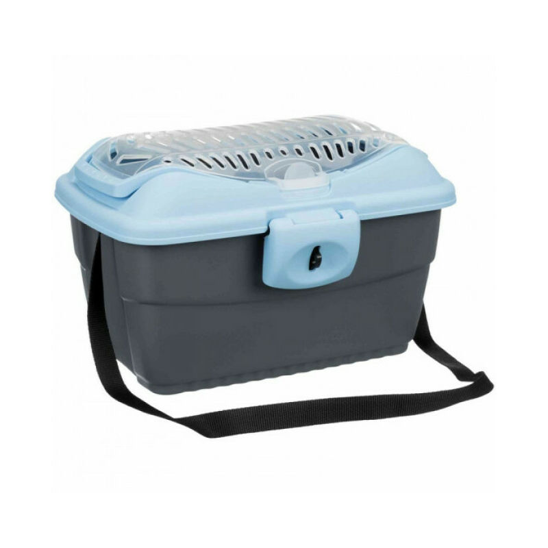 Trixie - Box de transport Mini-Capri bleu et gris Friends On Tour