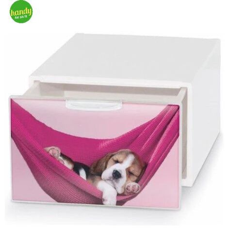 Box deco Domoliving qbox mini pets bianco 10,5 x 15,5 x 20 cm