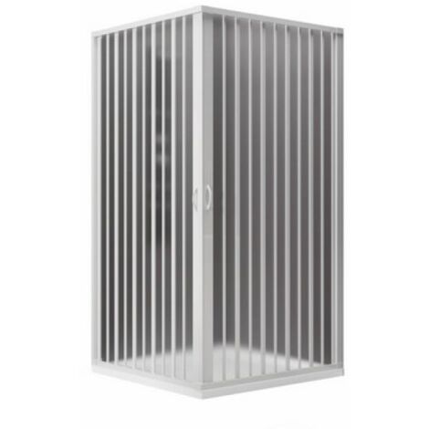 BOX DOCCIA 2 LATI A SOFFIETTO RID. MOD. ROSY LINEA PLISSE' cm 90 x 90